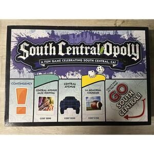 South Central Opoly Monopoly Style Board Game Used Complete!